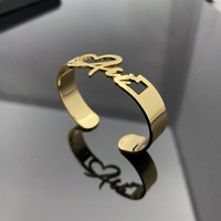Joyería Personalizada con Nombre, Resistente al Agua, Certificación CE, Chapado en Oro de 18K, Acero Inoxidable, OEM ODM