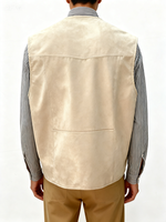 Gilet en cuir suédé pour femmes-Pièce de superposition personnalisable pour le printemps et l'été | Service OEM/ODM