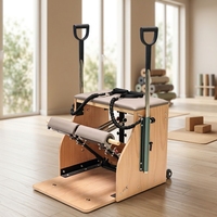 Chaise de Pilates Wunda Combo Classique en Bois d'Érable/Chêne – Équipement Portable de Musculation Complète du Corps pour Studio et Gym