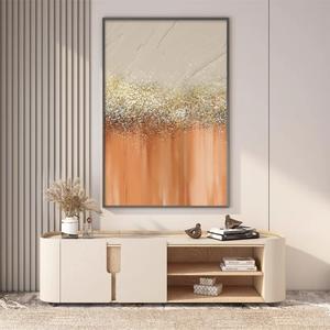 Pintura al Óleo Original Realista <span class=keywords><strong>de</strong></span> Dafen Village, Pintada a Mano sobre Lienzo, Decoración <span class=keywords><strong>de</strong></span> Lujo con Lámina Dorada para Vestíbulo, Entrada <span class=keywords><strong>de</strong></span> Alta Gama - Product Image 1