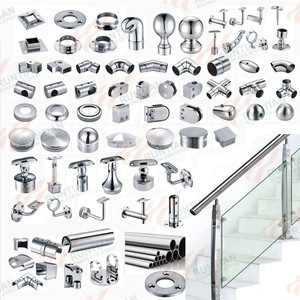 Chine gros natation verre piscine clôture connecteurs extérieurs en verre pince garde-corps rosette mur bride <span class=keywords><strong>tuyau</strong></span> d'ancrage - Product Image 1