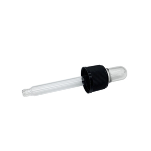 DIN18 Glass <strong>Dropper</strong> With clear PVC Bulbs for Cosmetic Pharmaceutical Essential Oil Products Rubber Teat <strong>Dropper</strong> Custom <strong>Dropper</strong>