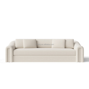 Set Divano e Poltrona in Stile Francese FERLY, Arredamento Scultoreo per Salotto - Product Image 2