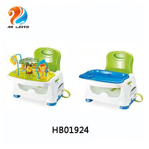<span class=keywords><strong>Chaise</strong></span> de salle à manger en plastique réglable pour bébé, siège d'appoint Musical pour soins de bébé, sécurité Portable pour manger bébé - Product Image 3