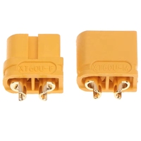 Connecteur banane plaqué or Amass XT60U 30A 3,5 mm en laiton mâle-femelle pour batterie LiPo de drone RC