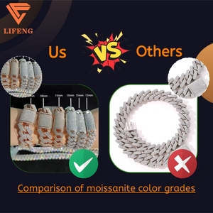 Bracelet personnalisé pour femme avec charme en moissanite et diamant, en argent sterling 925, bracelets et joncs tendance, bijoux hip-hop - Product Image 5