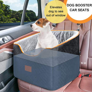 Hersteller-Großhandel XIEEAOZEE Hunde-Autositz Sitzerhöhung aus Memory-Schaum, erhöhter Haustier-Autositz für kleine Hunde bis 16 kg, Beige, waschbar - Product Image 6