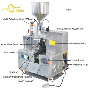 Factory directly supply Toothpaste Tube filling and sealing machine/Tooth paste making machine