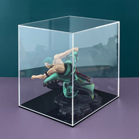Boîte d'affichage acrylique en gros d'usine boîte de rangement carrée transparente en acrylique Figurine acrylique personnalisée boîte décorative anti-poussière