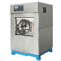 Lavadora-Secadora Industrial Completamente Automática de 15kg-30kg, Lavadora Comercial para Lavandería de Hoteles