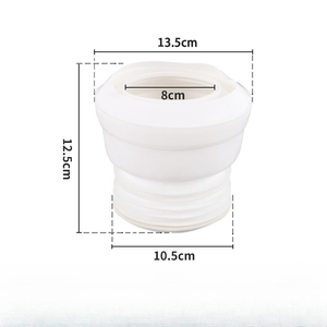 Raccord décalé pour cuvette de WC, adaptateur de tuyau d'évacuation pour installation de toilettes - Product Image 2