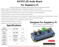 Carte son audio I2S AISmartlink DA7212 avec haut-parleurs, carte d'extension de codec stéréo, assistant vocal IA