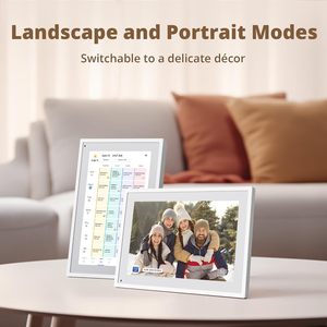 Tableau de planification familiale Insovision avec écran tactile intelligent, prévisions météo en temps réel, calendrier numérique LCD - Product Image 1