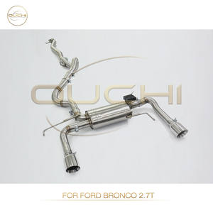 Catback de escape de acero inoxidable OUCHI para Ford <span class=keywords><strong>Bronco</strong></span> 2,7 T tubo de escape con válvulas de silenciador piezas de rendimiento automático de alto flujo - Product Image 2