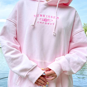 Custom Embroidery Logo Casual High Quality Breathable Anti-pilling Long Sleeve Women <b>Hoodie</b> - Product Image 1