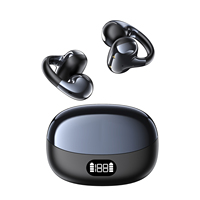 Écouteurs intra-auriculaires à clip ouvert avec traduction IA, anneau en cuivre de 11 mm, AB5756T V6.0, 180 mAh, directionnels, sans fuite, pour les appels professionnels en voyage