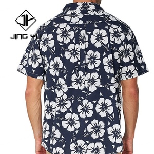 Summer Hawaiian Design Cuban Collar Custom New High Quality Casual Printed <b>Beach</b> <b>Shirts</b> <b>for</b> <b>Men</b> - Product Image 5