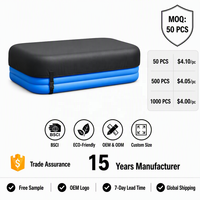 Couverture de piscine rectangulaire moderne LongPeng, 100% polyester, tissu Oxford 420D, écologique, imperméable, élastique, réglable