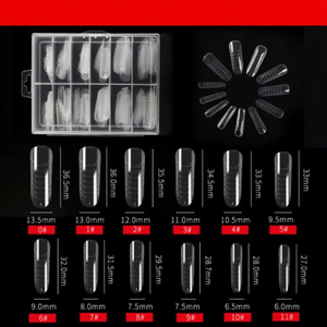 120 Uñas Postizas Cuadradas OEM de Cobertura Total, 16 Diseños, Puntas de Uñas Acrílicas Cortas para Manicura - Product Image 4