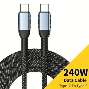 สายดาต้าชาร์จเร็ว USB Type-C 5A อัลลอยด์อลูมิเนียมชนิด C สายดาต้า240W PD สายชาร์จเร็วสำหรับ Samsung Huawei - Product Image 1