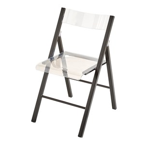 Chaise de restaurant pliable en métal et plastique - Design minimaliste pliable pour usage commercial, restaurants, entrepôts, environnements extérieurs - Product Image 5