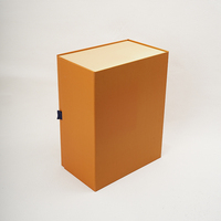 Boîte cadeau rigide pliable réutilisable avec fermeture magnétique, finition brillante, ruban de tirage, pour cosmétiques, vêtements, articles d'entreprise de luxe