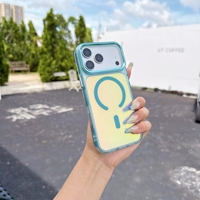 Étui de téléphone magnétique à dégradé de couleurs pour iPhone 18 Pro Max, coque antichoc pour iPhone 17 16 15 Pro Max