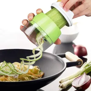Handheld Spiral izer Gemüse Obst Lebensmittel Chopper Cutter verstellbarer Slicer