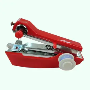 Hướng dẫn sử dụng Mini may hine xách tay không dây mini cầm tay quần áo overlock với bảng Giày da bướm ca sĩ điện một