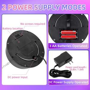 Motor para Bola de Discoteca de 20 cm/7,87 pulgadas, 30 cm/11,81 pulgadas con Control Remoto, Rotador Colgante de Velocidad Ajustable para Bola de Espejos, Bodas, Fiestas, DJ - Product Image 3