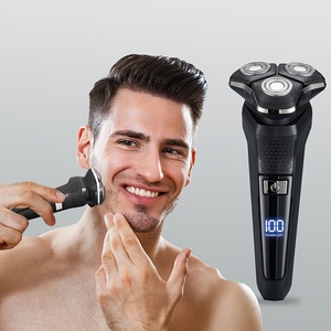 Afeitadora Eléctrica Exclusiva para Hombre con Carga USB, Diseño de Tres Cuchillas Flotantes, Recortadora de Barba para Uso Doméstico y en Hoteles, Recargable por USB - Product Image 1