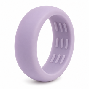 Coque de protection en silicone Oura Ring 5/4 Galaxy Ring RingConn Ultrahuman, couleur lilas lavande, ventilée, respirante, motif floral - Product Image 2