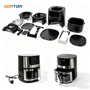 Pièces de friteuse électrique SUNTON en acier inoxydable, multifonctionnelles, personnalisables, avec fenêtre visuelle optionnelle, les plus vendues - Product Image 1