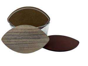 Coperchio <span class=keywords><strong>in</strong></span> Legno Personalizzato a Forma Ovale con Rivestimento per Barattoli di Candele, Vendita Calda - Product Image 3