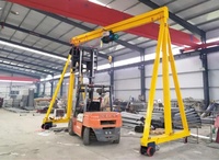 Grue à portique portable réglable en hauteur de haute qualité de 1 tonne et 5 tonnes avec treuil à moteur électrique