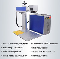 Nouveau mode de refroidissement par air de machine de gravure de marquage laser de type fendu de fibre de CO2 UV pour le stylo de pistolet de bijoux et en métal