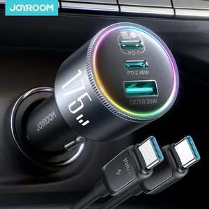 จอยรูม 175W USB C ที่ชาร์จแบตในรถ 3 พอร์ต QC 3.0 สำหรับซัมซุง ไอโฟน 17 16 เสี่ยวมี่ 100W อะแดปเตอร์ชาร์จเร็ว CCN07 - Product Image 1