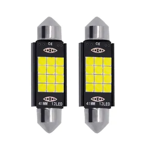 A80 2022 Xe Mới 3030 9smd 12SMD 31Mm 36Mm 39Mm 41Mm Canbus Festoon Dome Ánh Sáng Với Dc12V Trắng LED Đèn Nội Thất Xe