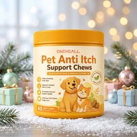 Complément Immunitaire Personnalisable pour Animaux : Soutien Anti-Démangeaisons et Soulagement des Allergies (Friandises à Mâcher)