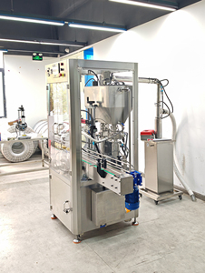 Machine de remplissage automatique de pâte crème cosmétique de gelée de pétrole de pommade de liquide visqueux de pompe à piston avec le chauffage - Product Image 3