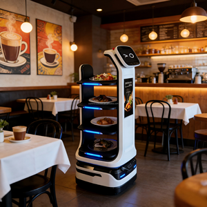 <span class=keywords><strong>Robot</strong></span> de livraison commercial pour hôtels et restaurants, chariot de recyclage de vaisselle, <span class=keywords><strong>robot</strong></span> alimentaire pour des opérations de restauration efficaces - Product Image 1