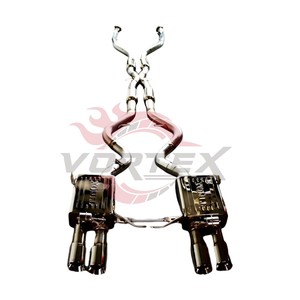 SS304 Vortex valvetronic catback Exhaust สำหรับ BMW M3 E90 E92 E93 S65ระบบท่อไอเสียประสิทธิภาพ V8 4.0L ปลายท่อสี่เหลี่ยม - Product Image 2