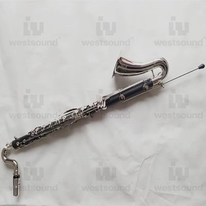 Clarinete bajo de rendimiento profesional en B Flat Student Principiante Adulto Banda Instrumento de viento de madera Material de ébano Tono BB - Product Image 2
