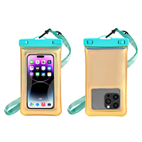 Pochette de téléphone étanche en PVC gonflable Yuanfeng avec conception flottante en éponge pour pochette de téléphone portable iPhone