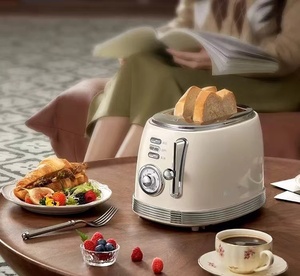 <span class=keywords><strong>Tostadora</strong></span> de Estilo Retro para Pan Tostado y Croissants, 6 Ajustes de Tostado, Descongelar/Mantener Caliente, <span class=keywords><strong>Tostadora</strong></span> de Grado Alimenticio para Desayunos - Product Image 3