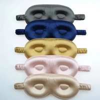 Antifaz de Seda 3D de Lujo Personalizado, Grado 6A, con Correa Ajustable, Sin Presión en los Ojos, 100% Bloqueo de Luz, Caja de Regalo