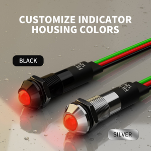 Filn <span class=keywords><strong>IP67</strong></span> Flat Head kim loại đen Brass chỉ số đèn RGB tri-màu LED bảng điều chỉnh núi chỉ số ánh sáng - Product Image 6