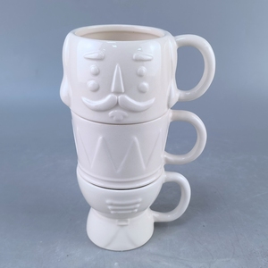 Mug à <span class=keywords><strong>café</strong></span> en céramique de dessin animé avec design de marionnette de soldat, bouchon de paille, emballage en boîte de couleur, passe au lave-vaisselle, cadeau de Noël pour un usage domestique - Product Image 2
