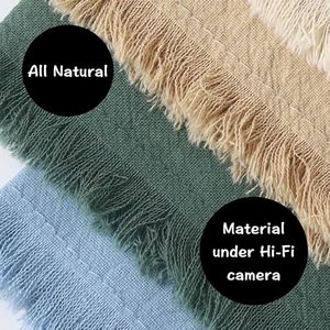 Servilletas de Tela de Lino y Algodón Hechas a Mano de Fábrica al por Mayor con Flecos, Reutilizables y Lavables para Bodas y Fiestas - Product Image 6