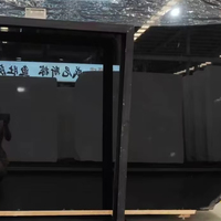 Dalles de marbre noir pur chinois naturel pour murs décoratifs et comptoirs